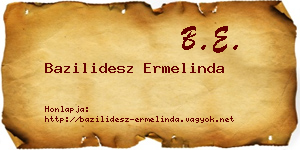 Bazilidesz Ermelinda névjegykártya